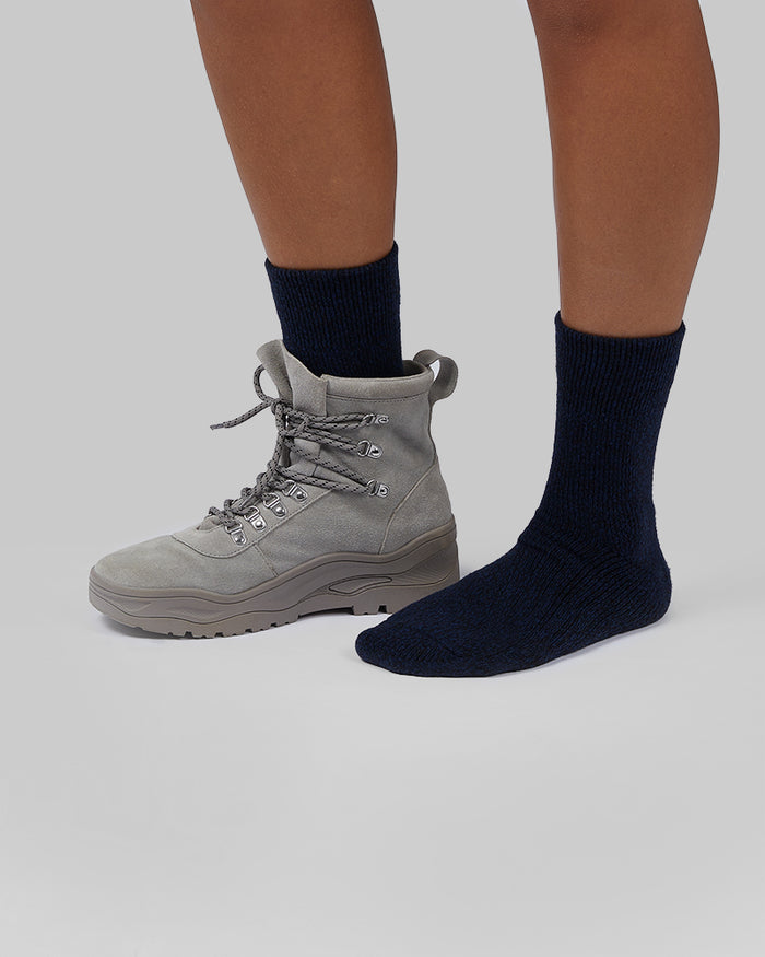 32 Degrees 2 Navy Heather / 1 Sage Heather / 1 Grey Heather _ 4-Pack Thermal Comfort Crew socks {bottom}{right}