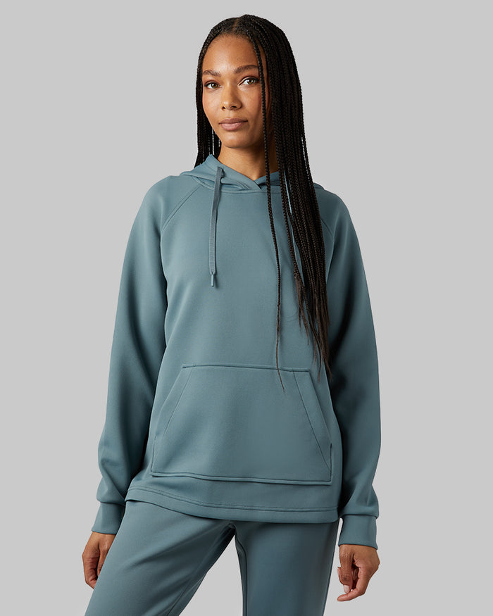 32 Degrees Trooper _ Women's sweat Tech Hoodie {model: Dido is 5'9"and size 4 wearing size S}{bottom}{right} {bottom}{right}