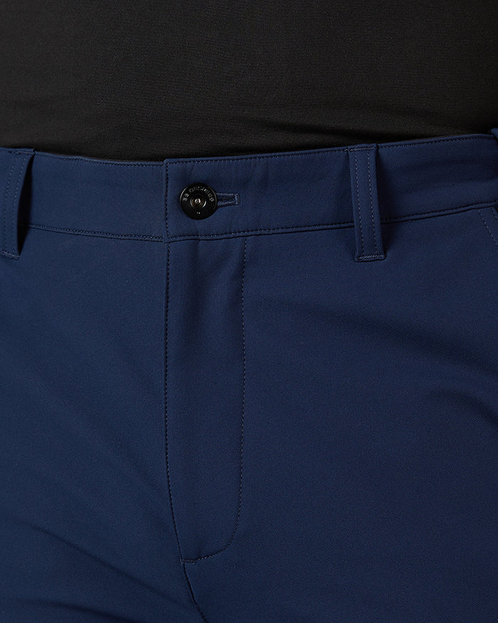 32 Degrees Classic Navy _ Men's Expandable Waistband Pant {model: Tradell is 6'1", wearing size 32}{bottom}{right} {bottom}{right}