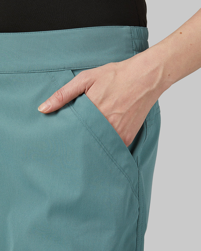 32 Degrees Sage _ Women's Outdoor Cargo skort {model: Rachel is 5'9"and size 4 wearing size S}{bottom}{right} {bottom}{right}