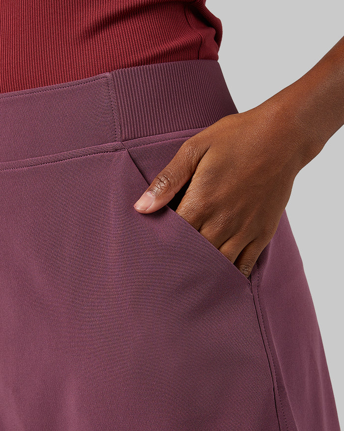 32 Degrees Crushed Violet _ Women's stretch Woven skort {model: Autumn is 5'7"and size 4 wearing size S}{bottom}{right} {bottom}{right}