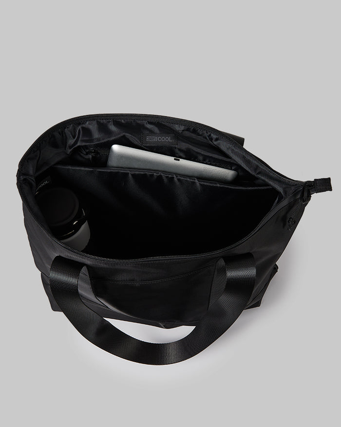 32 Degrees Black _ Travel Tote Bag {bottom}{right}