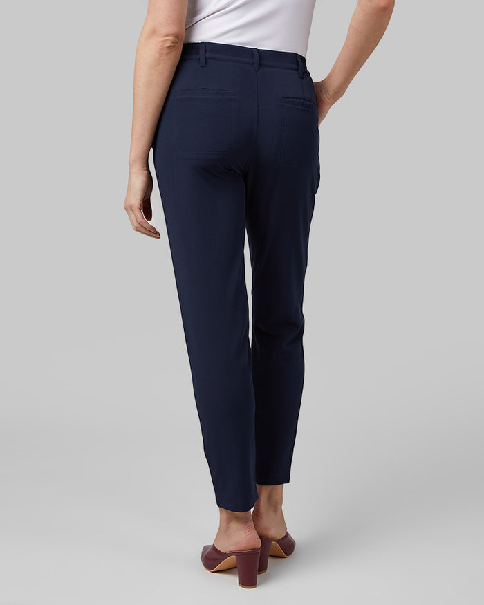 32 Degrees Hero Navy _ Women's Casual Work Pant {model: Emily is 5'9"and size 4 wearing size S}{bottom}{right} {bottom}{right}