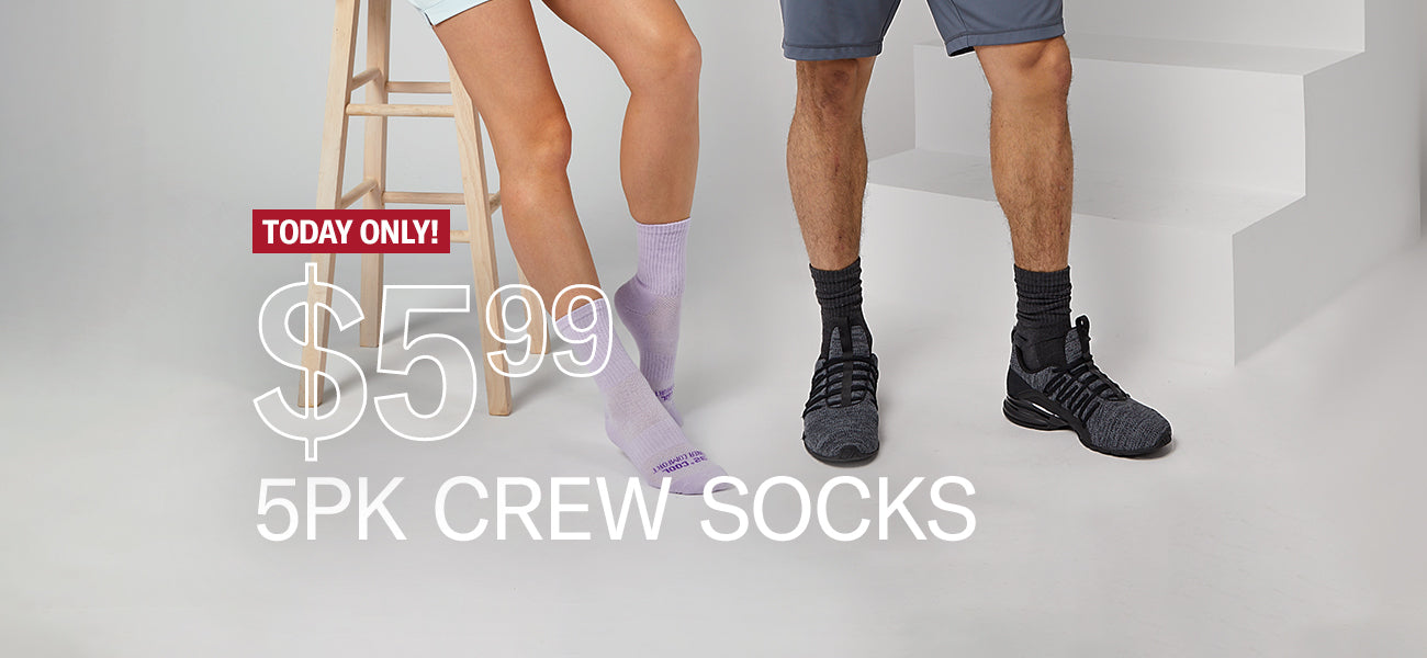 SHOP $5.99 CREW SOCKS