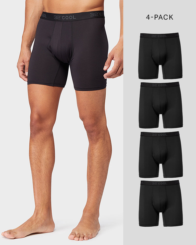 MEN'S 4-PACK ACTIVE MESH BOXER BRIEF