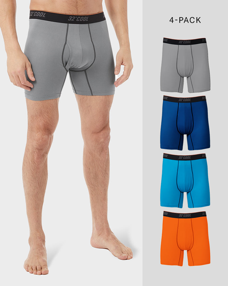 MEN'S 4-PACK COOL ACTIVE BOXER BRIEF