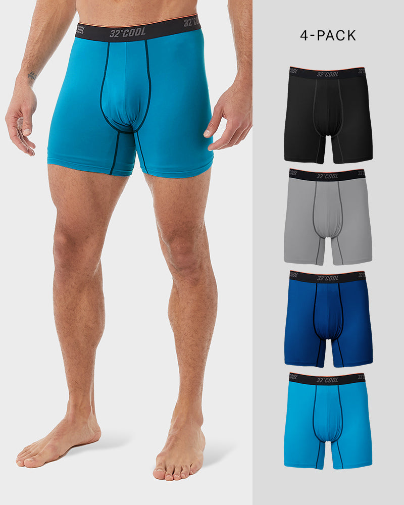 MEN'S 4-PACK COOL ACTIVE BOXER BRIEF