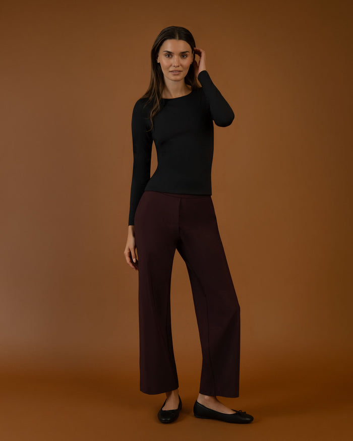 LAYER ZERO DOUBLE-LAYERED NYLON LONG SLEEVE TOP