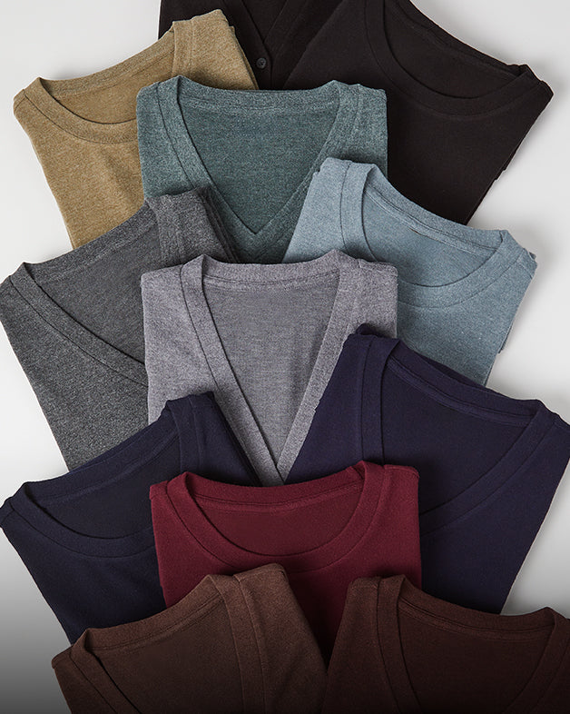 Men's Sweater Knit Quarter Zip Pullover Top