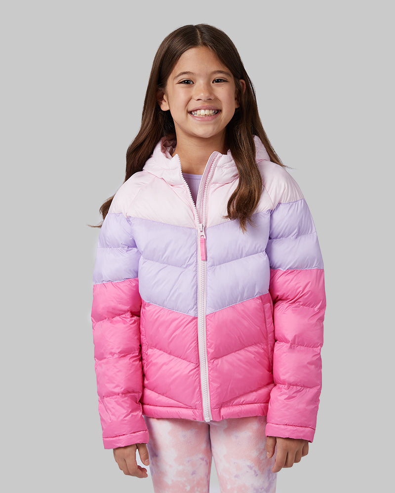 GIRLS' HOODED PUFFER JACKET