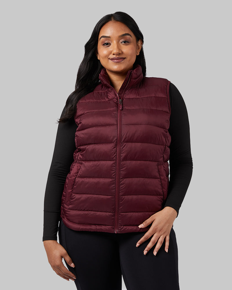 WOMEN'S LIGHTWEIGHT RECYCLED POLY-FILL PACKABLE VEST