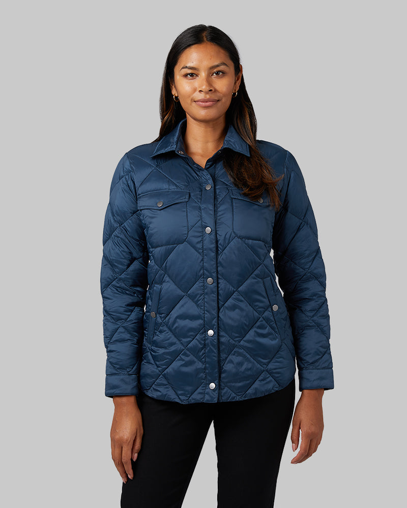 WOMEN'S LIGHTWEIGHT POLY-FILL SHIRT JACKET