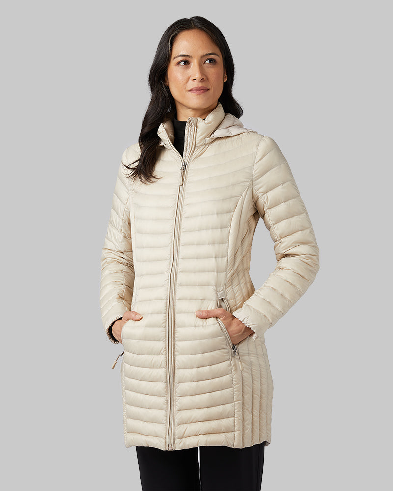 WOMEN'S ULTRA-LIGHT DOWN PACKABLE 3/4 JACKET