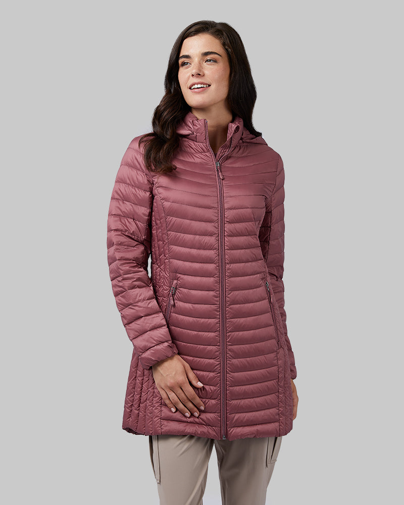 WOMEN'S ULTRA-LIGHT DOWN PACKABLE 3/4 JACKET