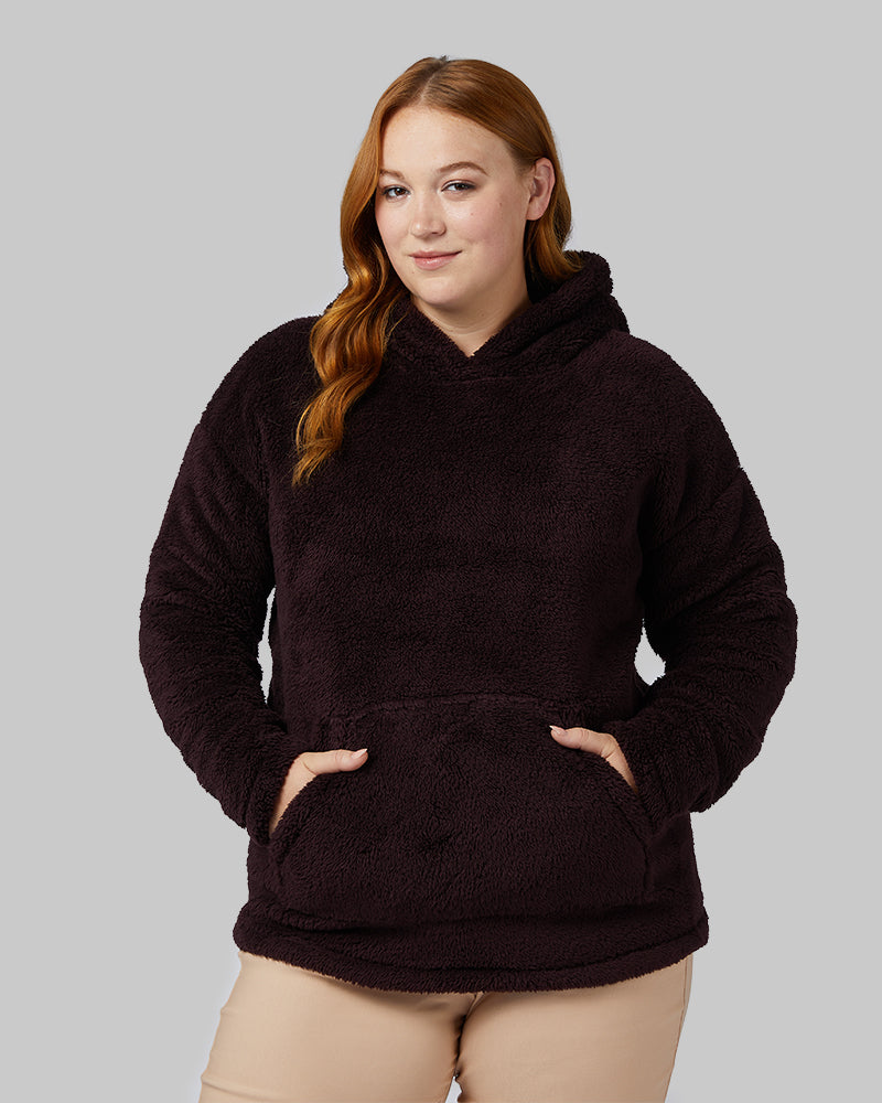 WOMEN'S SOFT SHERPA PULLOVER HOODIE