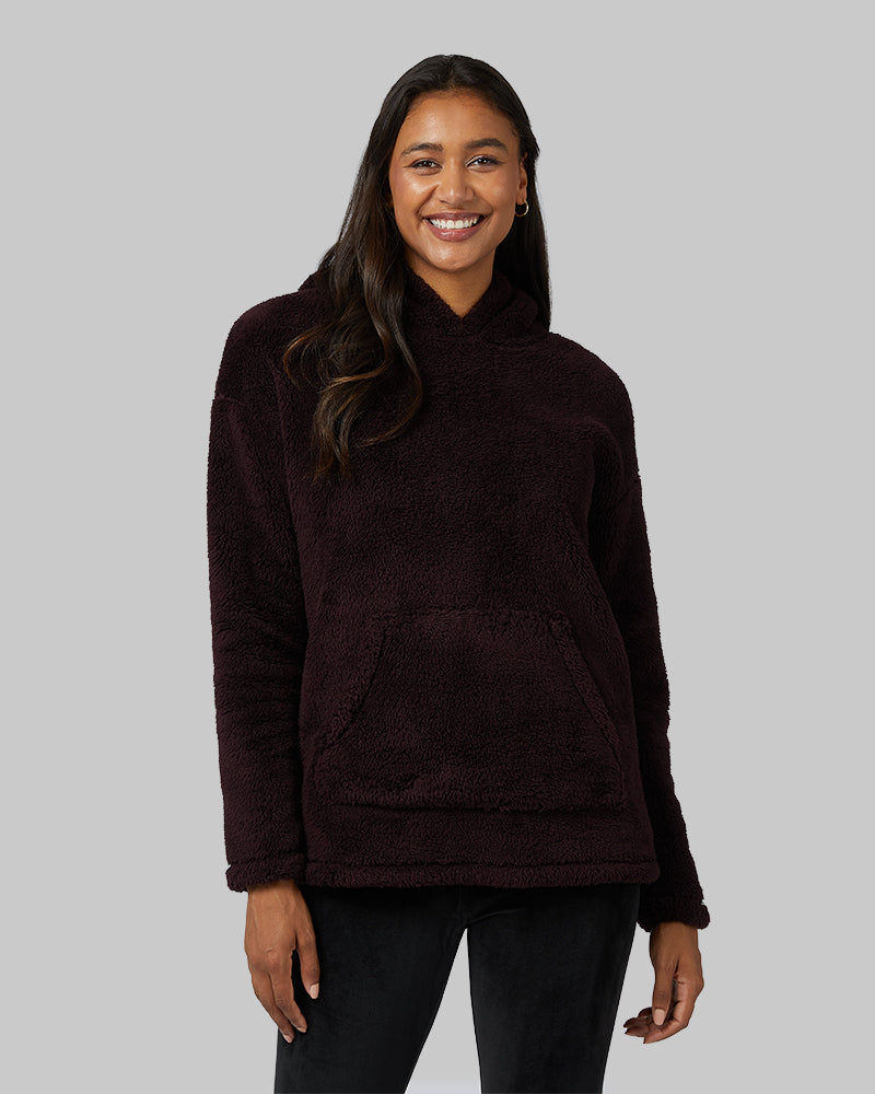 WOMEN'S SOFT SHERPA PULLOVER HOODIE
