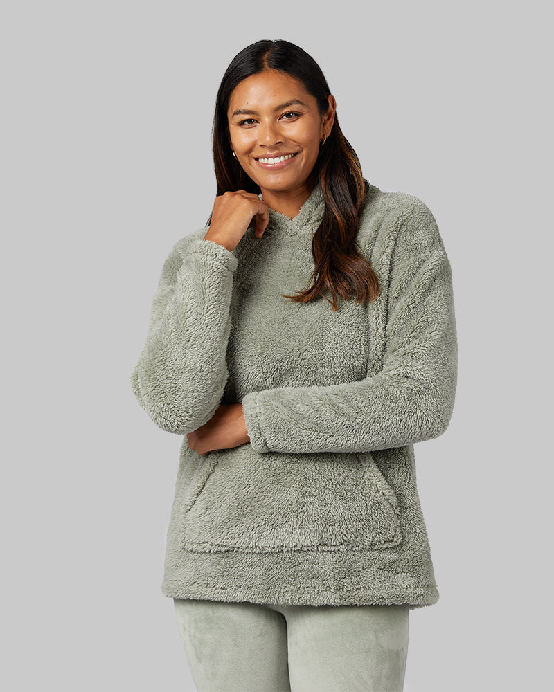 WOMEN'S SOFT SHERPA PULLOVER HOODIE