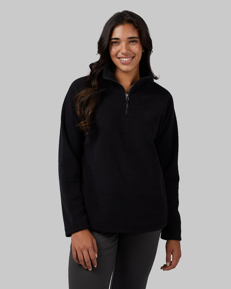 WOMEN'S SHORTHAIR SHERPA 1/4 ZIP TOP