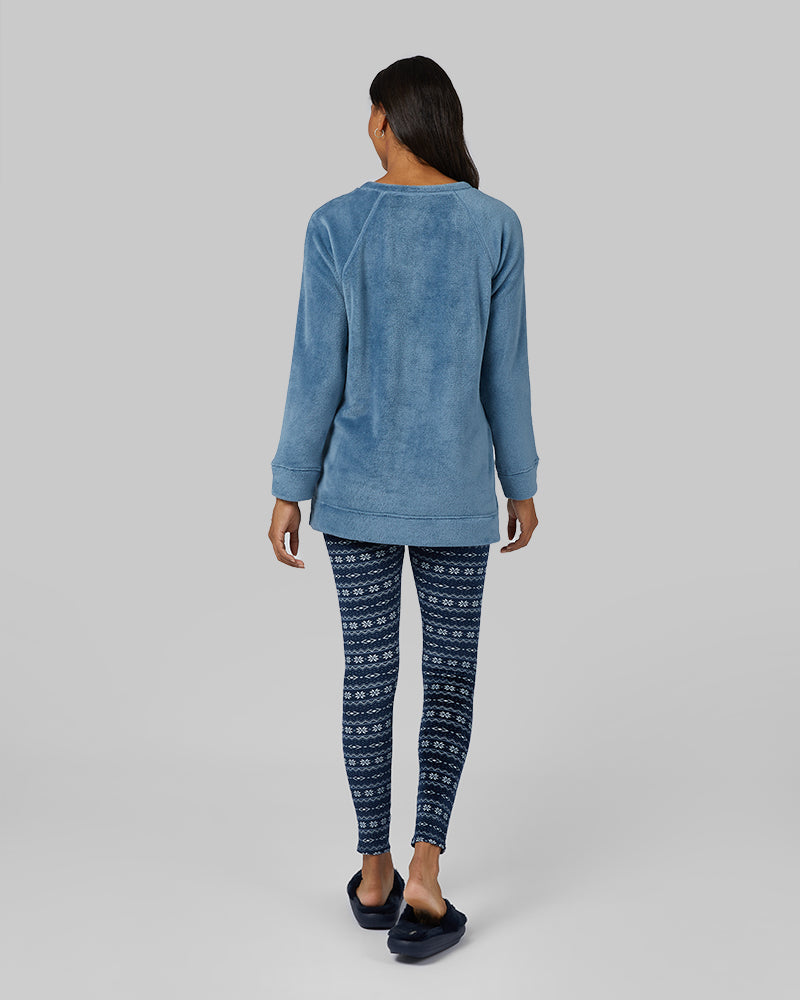 32 Degrees Dress Blue Fair Isle _ Women