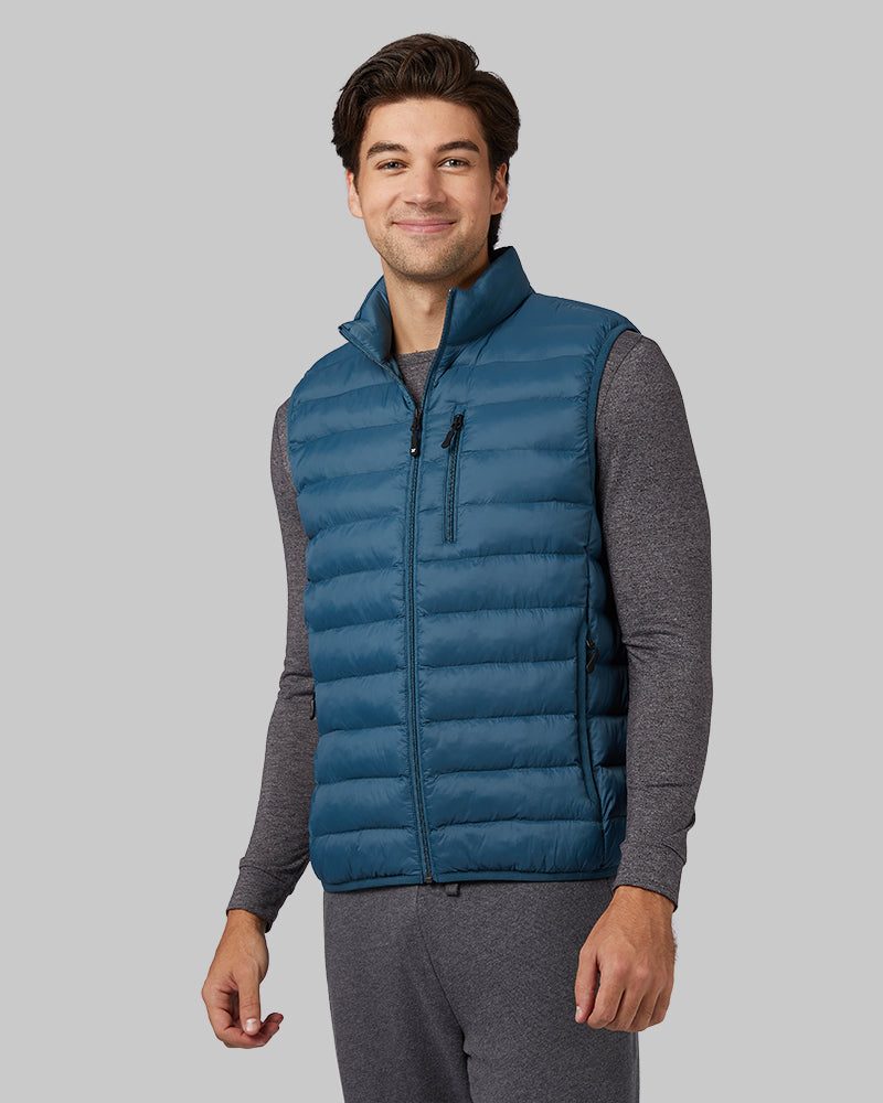 MEN'S LIGHTWEIGHT RECYCLED POLY-FILL PACKABLE VEST