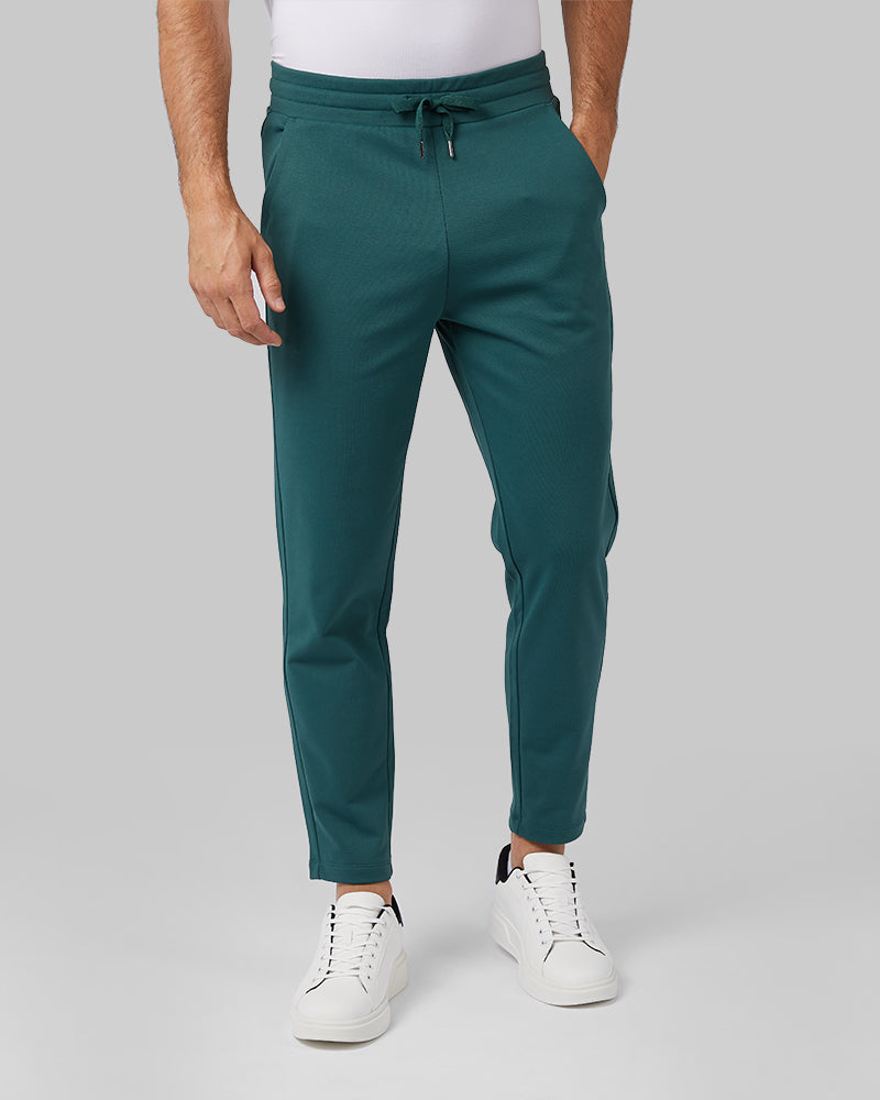 32 Degrees Cyprus _ Men's Soft Stretch Terry Jogger {model: Ryan is 6'2", wearing size m}{bottom}{right}{bottom}{right}
