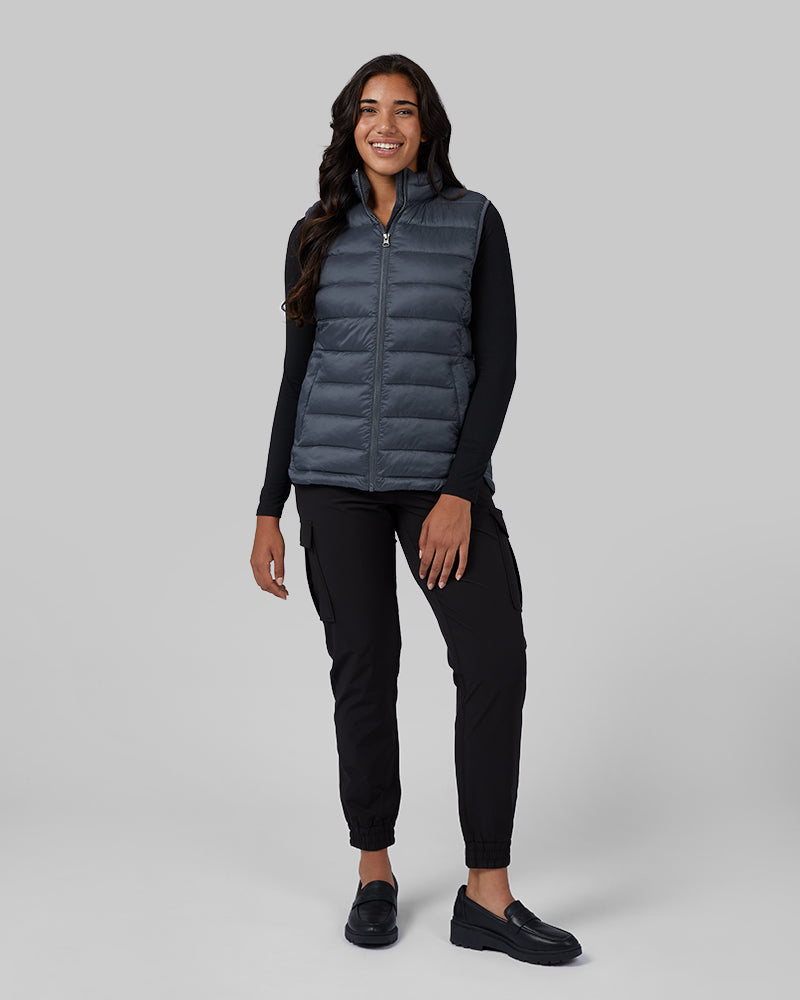 WOMEN'S LIGHTWEIGHT POLY-FILL PACKABLE VEST