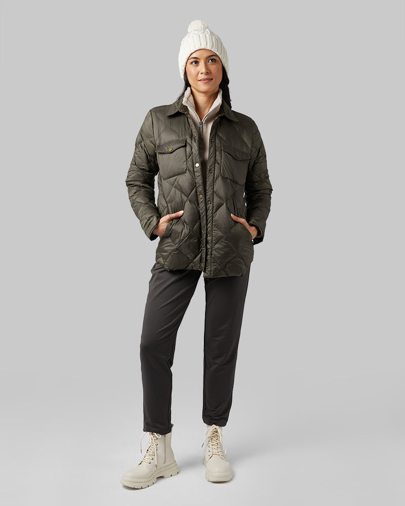 WOMEN'S LIGHTWEIGHT POLY-FILL SHIRT JACKET