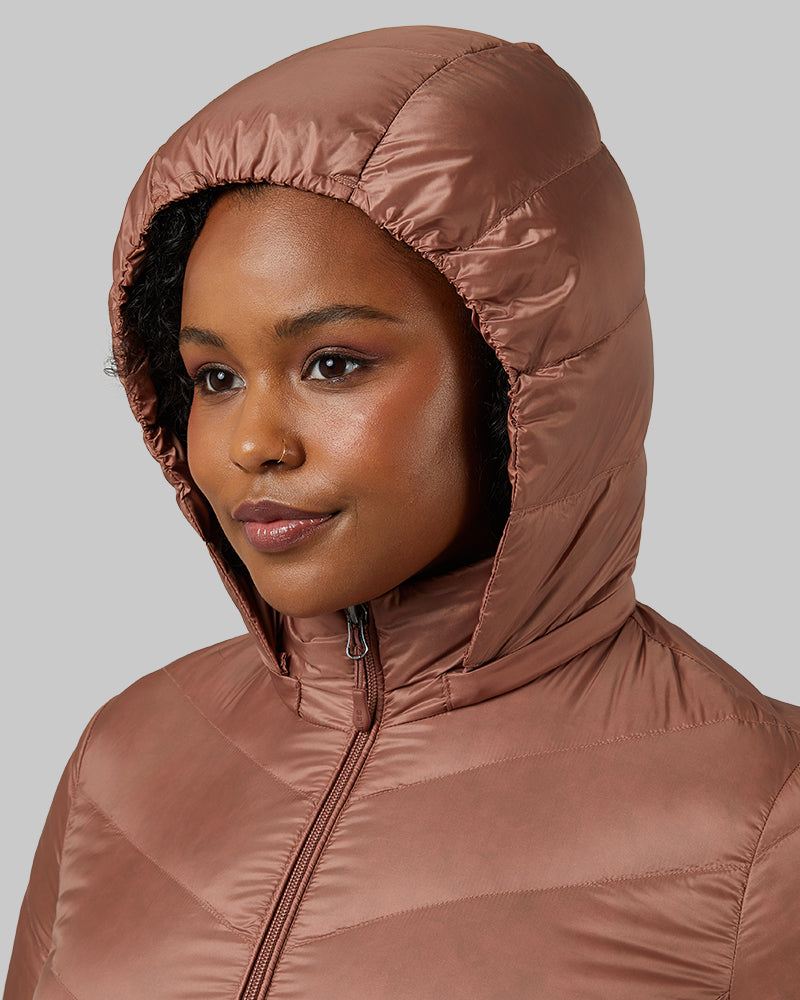Women's Ultra-Light Down Packable 3/4 Jacket