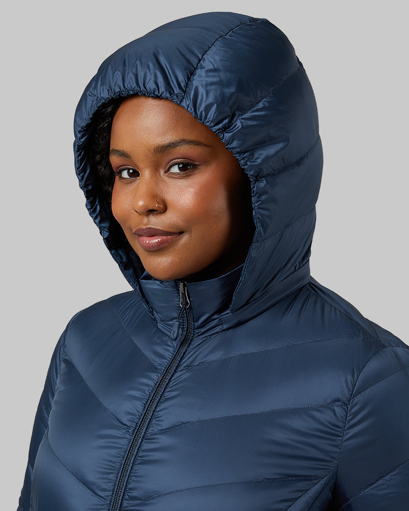 Women's Ultra-Light Down Packable 3/4 Jacket