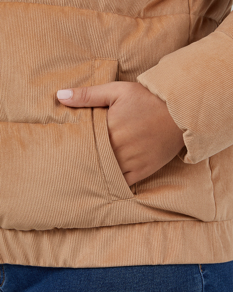 WOMEN'S CORDUROY POLY-FILL JACKET
