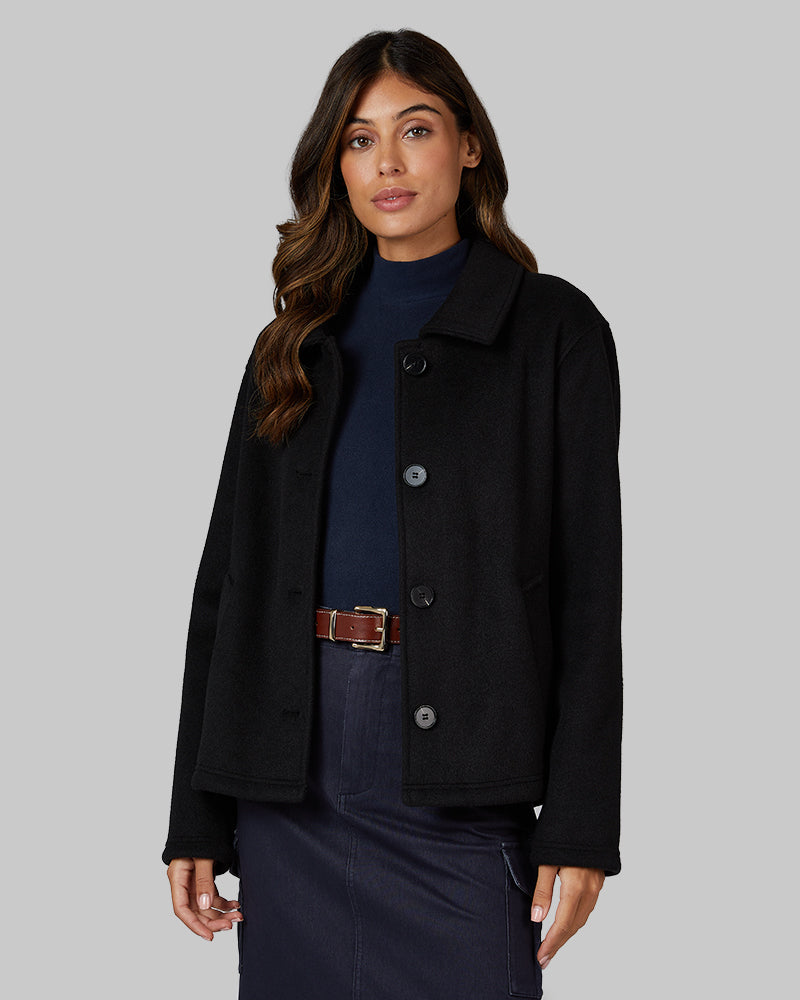 Women's Brushed Faux Wool Jacket
