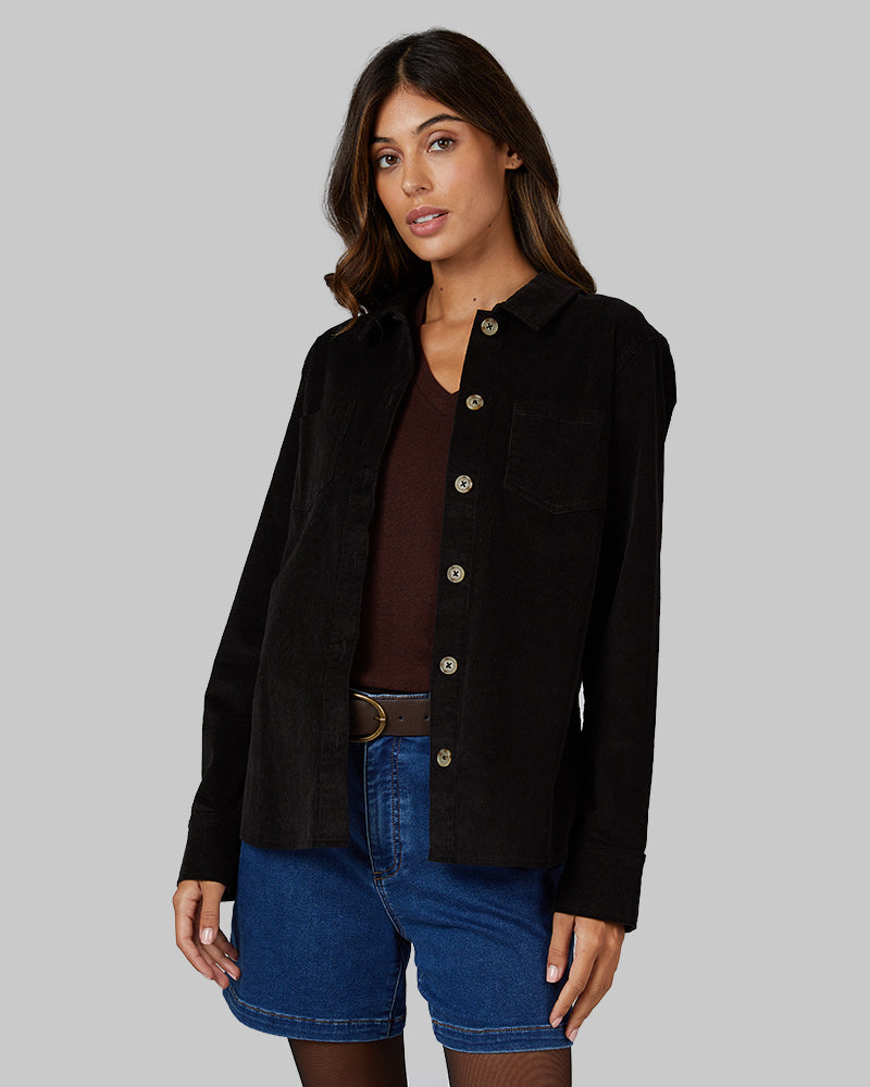 WOMEN'S CORDUROY SHIRT JACKET