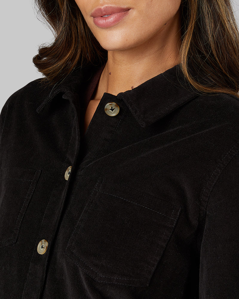 WOMEN'S CORDUROY SHIRT JACKET