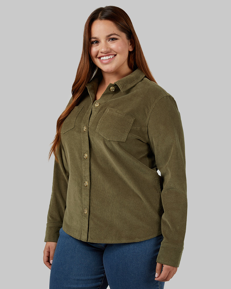 WOMEN'S CORDUROY SHIRT JACKET