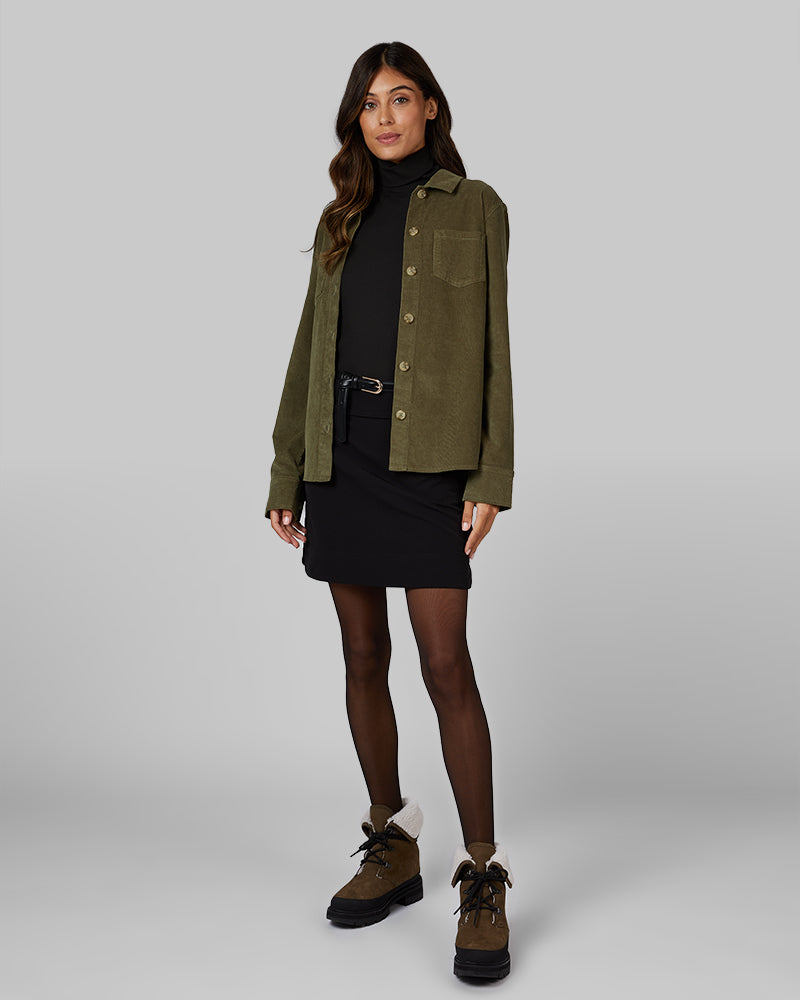 WOMEN'S CORDUROY SHIRT JACKET