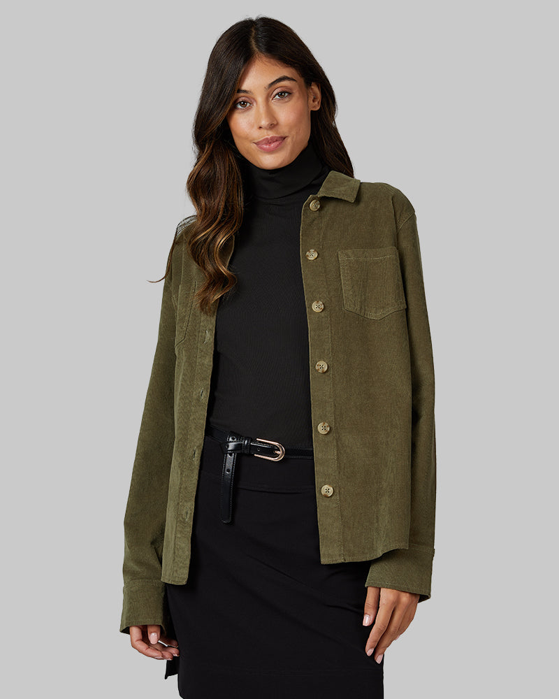 WOMEN'S CORDUROY SHIRT JACKET