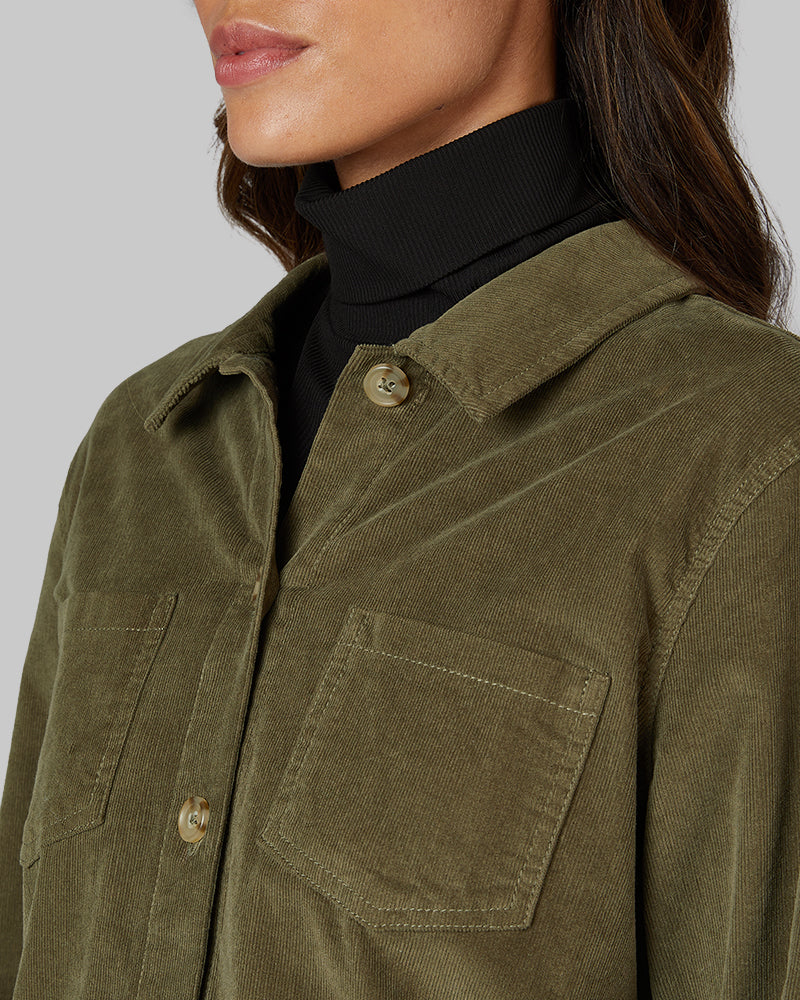 WOMEN'S CORDUROY SHIRT JACKET