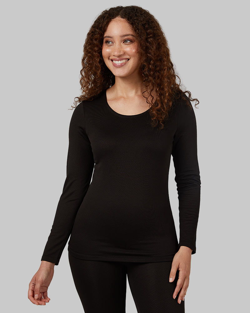 WOMEN'S MIDWEIGHT BRUSHED BASELAYER SCOOP TOP