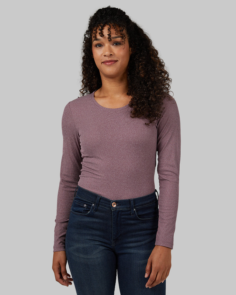 WOMEN'S SOFT RIB SCOOP TOP