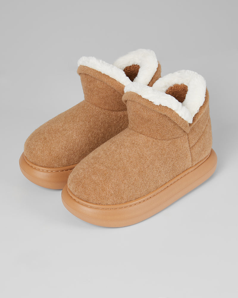 WOMEN'S FLEECE-LINED SLIPPER BOOTS