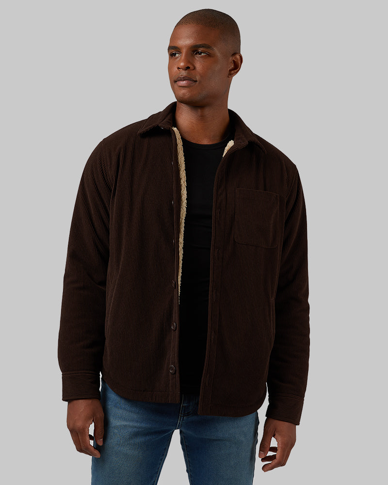 MEN´S CORDUROY SHERPA-LINED SHIRT JACKET Men's