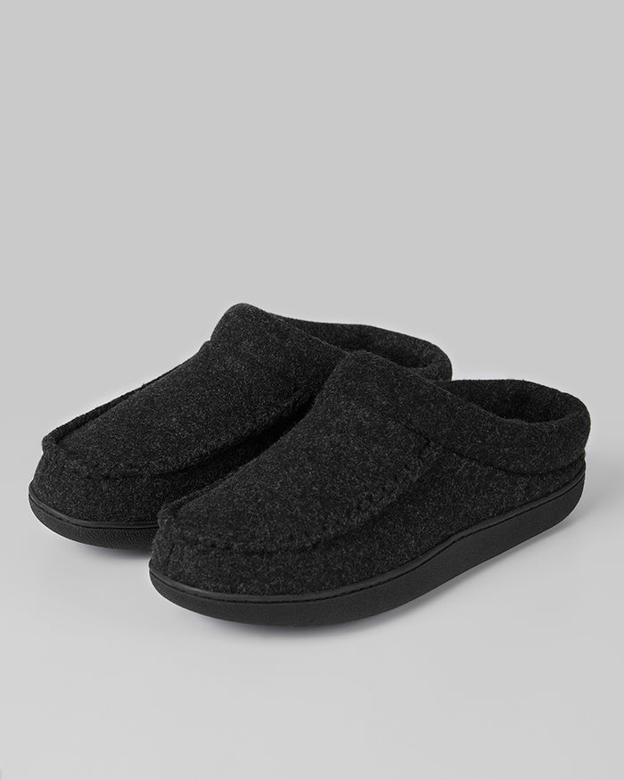 32 Degrees Black_Men's Indoor-Outdoor slippers {bottom}{right}