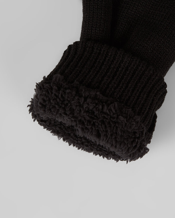 32 Degrees Black_Cable Knit Mittens {bottom}{right}