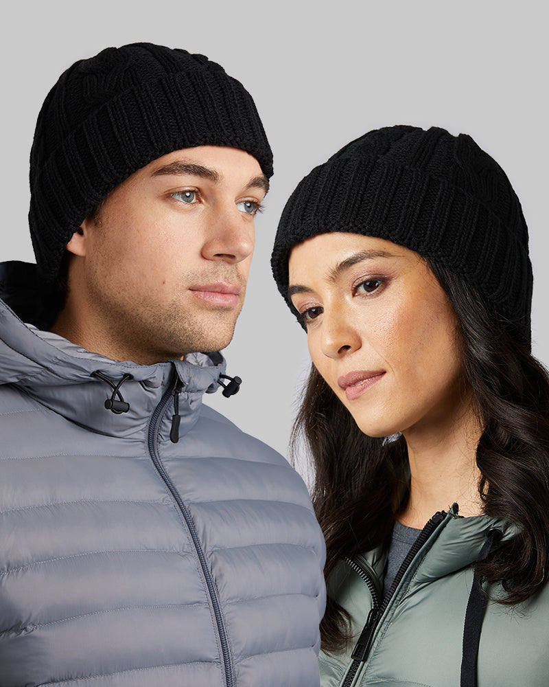 CABLE KNIT BEANIE