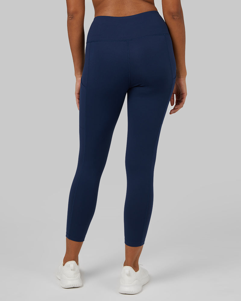 Women's High Waisted Yoga Leggings - 7/8 Length Workout Tights With Tummy Control - Naked Feeling Performance Fabric