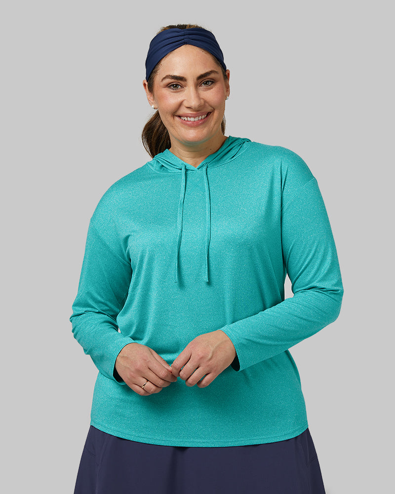 WOMEN'S COOL LONG SLEEVE HOODED T-SHIRT