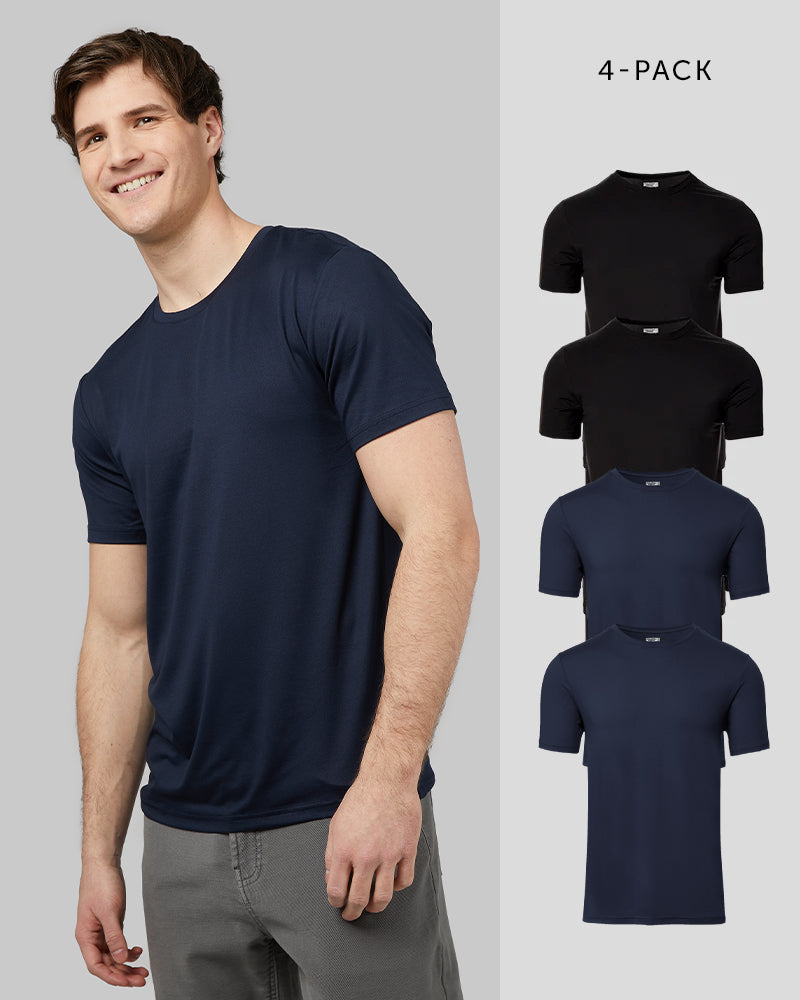 MEN'S 4-PACK COOL CLASSIC CREW T-SHIRT