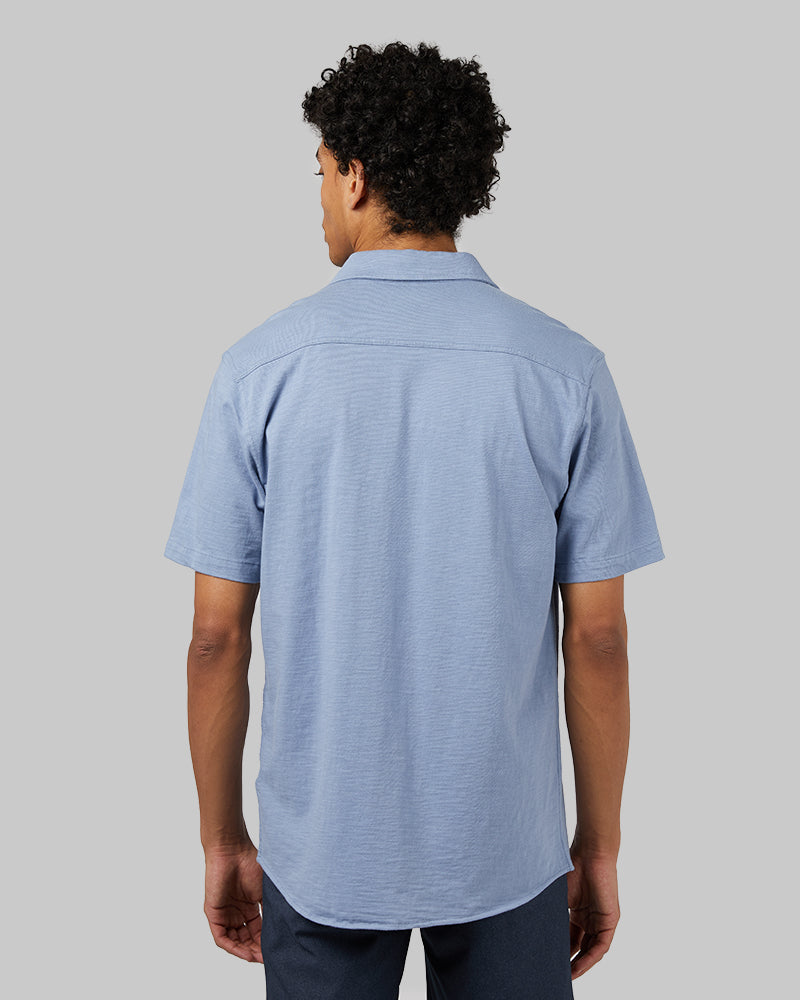 MEN'S SOFT WASH KNIT SHORT SLEEVE BUTTON-UP