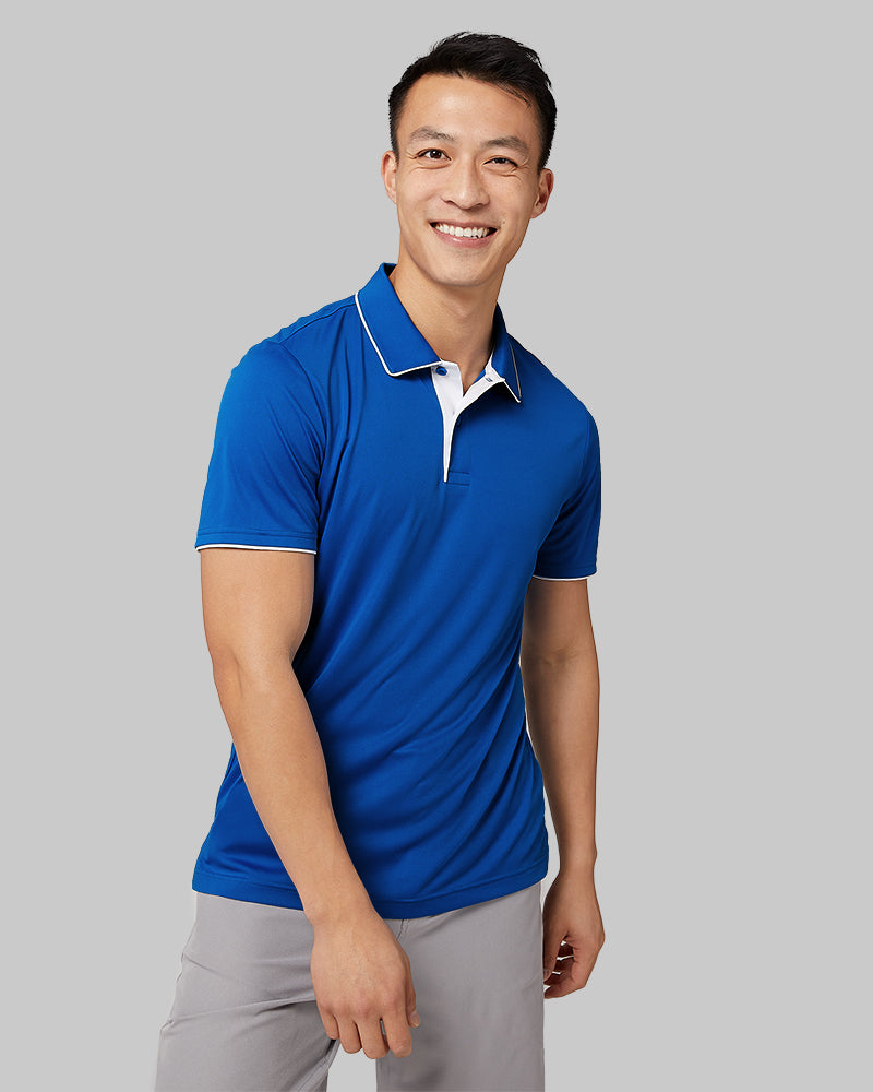 MEN'S STRETCH FLOW TIPPED POLO
