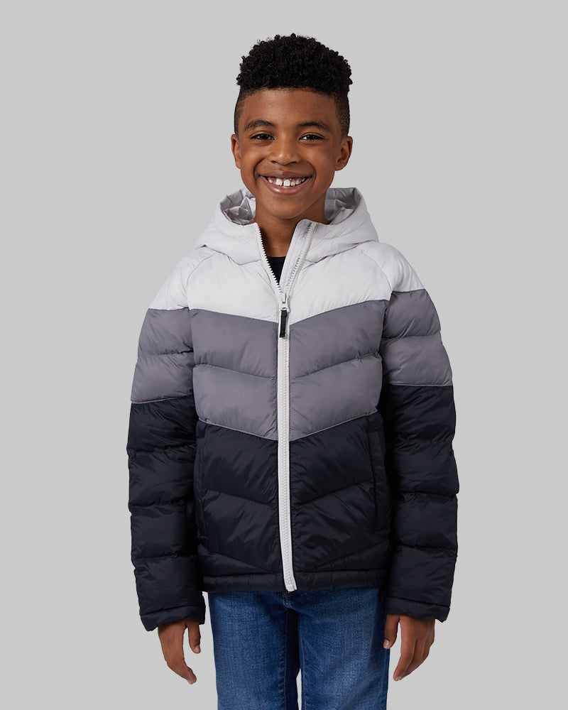 KIDS' HOODED PUFFER JACKET